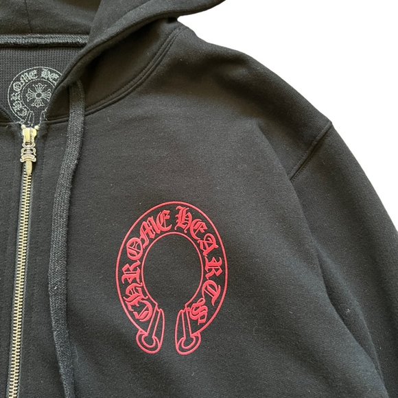 Chrome Hearts Designer 2-Sided Zip Up Hoodie Size XL NEW CONDITION - Picture 5 of 12